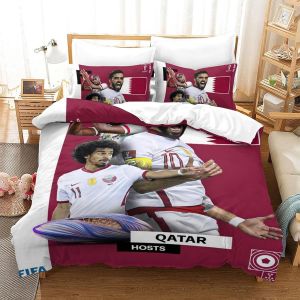 Qatar Housse De Couette De La Coupe Du Monde Qatar | Housse De Couette Souvenir De C&iquest;&iquest;L&iquest;&iquest;Bration | &iquest;&iquest;Quipes De Pays Pour La Coupe Du Monde Double&pound;&iquest;Xcm&pound;&copy; - Neuf