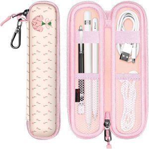 Housse Compatible avec Apple Pencil Pro/Pencil (USB-C)/Pencil (2e/1re G&eacute;n&eacute;ration) - Etui Fermeture &Eacute;clair en N&eacute;opr&egrave;ne Coque de Protection - Neuf