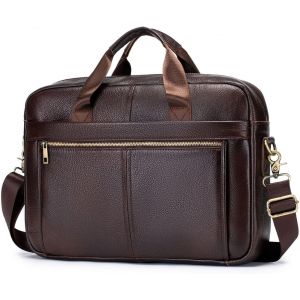 acdsgd-14 Pouces Sacoche Ordinateur Portable, Sacoche de Protection Imperm&eacute;able Cuir Sac &agrave; Bandouli&egrave;re Homme Mallette Valise Messager Port&eacute; en Main Sacs Professionnel Porte-Documents Business Voyage - Neuf