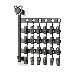 &Eacute;tendoir &agrave; linge mural multi-clips Artifact Balcon Support pliable B - Neuf