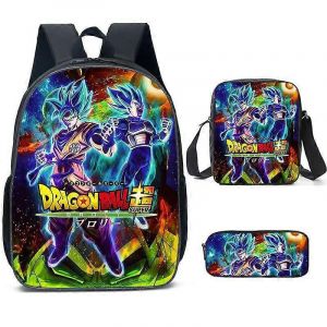 Sac A Dos Dragon Ball, Sac D'ecole Primaire Et Secondaire, Sac A Bandouliere, Trousse A Crayons, Ensemble De Trois Pieces 58-Nmaov - Neuf