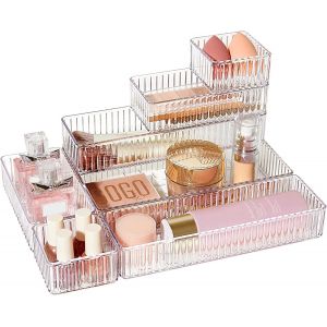 Lot De 7 Organiseurs De Tiroir En Plastique - Neuf