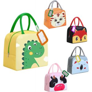 ERSHI-Sac à Lunch Isotherme Enfant, Sacs Lunchbox Isothermes 5L, Sac de Repas Isotherme, Sac a Dejeuner (Dinosaure)[908] - Neuf