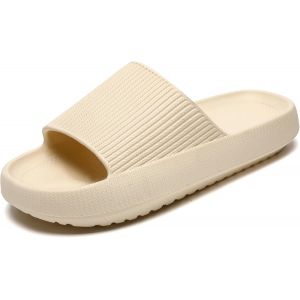 Kalanka-Pantoufles Claquettes Femmes Hommes Summer Chaussons,Massage De Douche Salle De Bain Non Glissée Séchage Rapide Orteil Ouvert Super Doux Confortable Pantoufles - Neuf