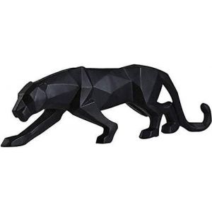 Ornements de sculpture de panth&egrave;re,Sculpture de panth&egrave;re / Statue Ornements de l&eacute;opard en r&eacute;sine g&eacute;om&eacute;trique moderne / Art C - Neuf