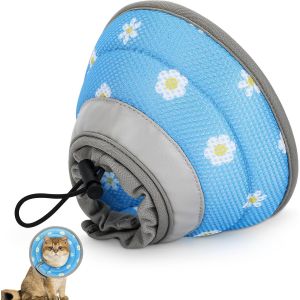 Cmws-Collerette Pour Chat Anti Lechage Rréglable Anti Grattage Anti-Morsure Après Chirurgie Protection Cône Collerette Élisabeth Collier De Récupération Souple Léger Chien Chiot(M) - Neuf