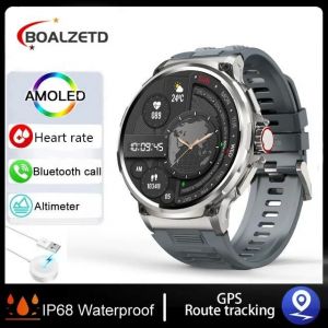 Nouvelle Montre Intelligente Hommes 1.85 Pouces Hd Sport Bluetooth Appel Gps Sport Fitness Tracker Moniteur Cardiaque 710 Mah &Eacute;tanche Montre Intelligente.Gray.710Mah Gps - Neuf