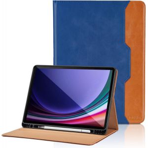 LORANKA-Coque pour Samsung Galaxy Tab S10 Lite/S10 FE 10.9 2025 /S9 FE 10.9 Pouces/S9 11 Pouces 2023 Business Premium Cuir Cover Tablette Housse de Protection Fonction Stand,Multi-Angle &Eacute;tui avec Poc - Neuf