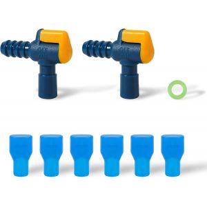 Acdsgd-6 Pi&egrave;ces Remplacement De Valve De Morsure Pour Camelbak, Embout Avec 2 Connecteurs De Tube Coud&eacute;s Et Joint Torique Pi&egrave;ces De Rechange Pour Camelbak Sac &Agrave; Dos R&eacute;servoir D'eau - Neuf