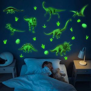 Trahoo-Stickers Dinosaure,Autocollant Muraux De Lumineux Dinosaure, Stickers Dinosaure Pour Enfant,Autocollant Lumineux Autocollant,Fille Garçon Deco Chambre - Neuf