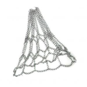 Sport Iron Chain Basketball Net Ext&eacute;rieur 12 Standard Heavy Duty Basketball But Filet De Remplacement,Silv-Good - Neuf