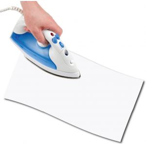 Tissu Thermocollant De Réparation En Coton,48x11,5 Cm,Léger Et Résistant,1 Pièce,Blanc - Neuf