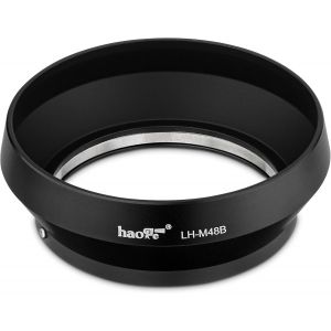 LH-M48B Pare-soleil rond en métal pour objectif Olympus M.ZUIKO Digital 17 mm F1.8 1:1.8 Remplace Olympus LH-48B Noir - Neuf
