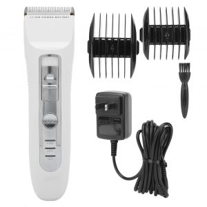 Tondeuse A Cheveux Rechargeable Pour Homme, Kit De Coupe De Cheveux Pour Barbier A Domicile, Prise Americaine 100-240 V T9 (Blanc) - Neuf