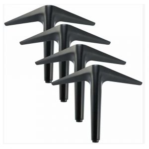 Ensemble De 4 Triangulaire Noir Les Pattes Des Meubles (18cm), La Galvanoplastie Et Le Polissage De Finition Pour Armoire, Canapé, Table Basse, Meuble Tv Et D'autres Meubles - Neuf