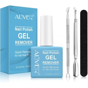 Uur-Dissolvant Vernis Semi Permanent, 15ml Dissolvant Vernis Semi-Permanent, Dissolvant Vernis À Ongles, Kit Dissolvant Vernis Semi Permanen - Neuf