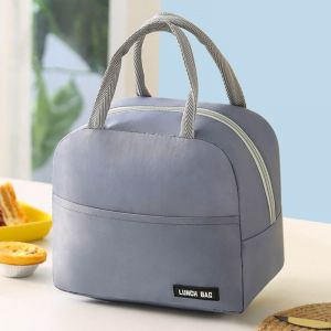 Sac &agrave; lunch femme et homme, pour le travail, le pique-nique, la plage ou les voyages - Gris - Neuf