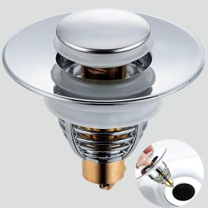 Bouchon d'évier,vidage d'évier pop-up,filtre de vidange d'évier anti-obstruction universel en acier inoxydable,pour 32-38mm trou de vidange évier lavabo cuisine salle de bain - Neuf
