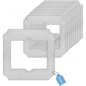 10 Pi&egrave;ces pour Ecovacs Winbot Mini Serpill&egrave;re Rechange,Microfibre Lingette Robot Lave Vitre pour Ecovacs Winbot Mini,W-CC02-0012 Lavables Chiffon de Nettoyage,pour Nettoyage Vitre - Neuf