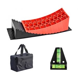 Patins de Cric de Caravane-Duoku-2PCs-Bloc de Nivellement pour Camping-car Capacité de 4 T avec Tapis Antidérapant - Neuf