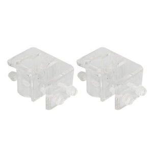 Lot De 2 Clips De Tuyau En Acrylique Durables Pour Aquarium &iquest; Support D'entr&eacute;e/Sortie De Filtre S&eacute;curis&eacute;, Design Compact, Id&eacute;al Pour Les Amateurs De Poissons - Neuf
