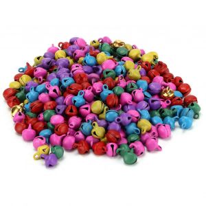 300pcs Minuscules Clochettes De Fer Avec Trou Pour L'artisanat De Bricolage Et La Fabrication De Bijoux - Neuf