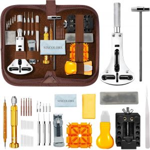 Kal-Outil D'horloger Kit De Réparation De Montres : 149 Pièces Kit D'outils De Montre Comprenant Changement De Batterie De Montre Bracelet De Montre Ouvre-Montre Outil De Barre À Ressort - Neuf
