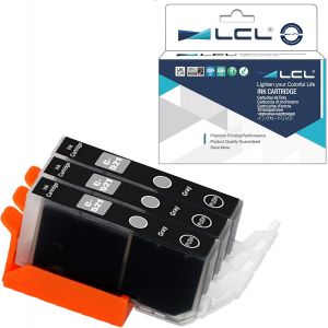 Cartouche D'Encre Compatible Cli-521 Cli-521Gy (3 Gris) Remplacement Pour Canon Pixma Mp980, Pixma Mp990[ENC945248] - Neuf