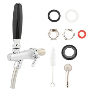 Hjlian Robinet Distributeur De Biere Avec Brosse Anti-Poussiere, Accessoire Pour Systeme De Fut De Biere Commercial Domestique - Neuf