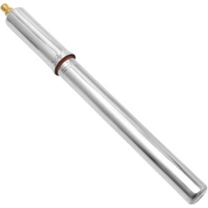 Kal-Pompe À Main Acier Chromé 300mm Avec Flexible Presta Schrader Et Colliers De Fixation Vélo Cycle Ville Vintage - Neuf