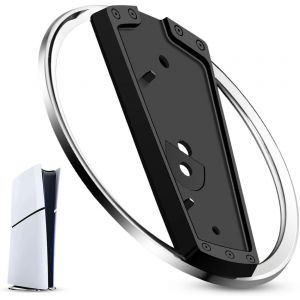 Kal-Support Vertical Pour Ps5/Ps5 Slim/Ps5 Pro, Accessoire De Jeux Vidéo, Support Ps5 Pro, Support En Acier Inoxydable Abs, Offre Stabilité Et Dissipation De La Chaleur, Support Vertical Pour Console - Neuf