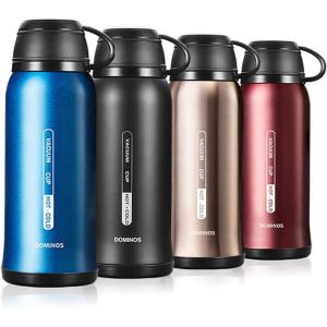 Bouteille En Acier Inoxydable Avec Isolation - Double Paroi Gourde - Boissons Chaudes Ou Froides - Sport, Voyage, École, Bureau, De Plein Air - 650ml Bleu - Neuf