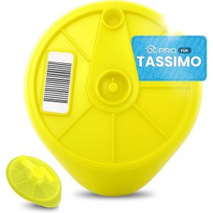 JGD-Disque de nettoyage T-Disc jaune pour Bosch Siemens 17001490 00576836 compatible avec Tassimo la machine &agrave; caf&eacute; &agrave; capsules pour le nettoyage et le d&eacute;tartrage automatique - Neuf