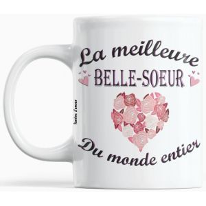 Eryi-Cadeau Belle-Soeur Anniversaire Noel La Meilleure Belle-Soeur Du Monde Entier Idées Cadeaux Pour Belle Soeur Message Unique Pour Noël Fêtes De Fin D'année Avec Un Coeur - Neuf