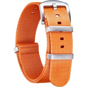 Bracelet De Montre En Nylon Balistique Militaire Remplacement Bracelet Montre Tressé Avec Noir/Argent Boucle En Acier Hommes Femmes 20 Couleurs 18mm 20mm 22mm 24mm (Version De Mise À Niveau).[U2386] - Neuf