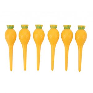6pcs Golf Tees Plastic Cartoon Shape Golf Ball Tee Professional Golf Practice Ball Tees Pack Pineapple - Neuf