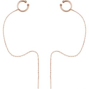 Tianyi-925 Boucles D`Oreilles De Cha&icirc;ne De Manchette En Argent Sterling Envelopper Gland Boucles D`Oreilles Pour Femmes Chenilles Boucles D`Oreilles - Neuf