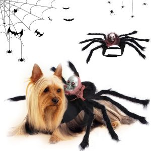 Halloween Spider Costume Pour Chien, Halloween Pour Animaux De Compagnie Costume, Spider Costume Pour Chien Et Chat, Costume D'halloween Pour Chien Et Chat, Halloween Décoration (Brun) - Neuf