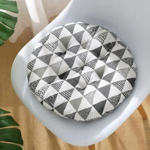 Lot De 4 Coussin De Chaise Coussins De Siège Ronde Epais Galette De Chaise Ronde Rembourré Coussin D'assise,T, 40x40cm - Neuf