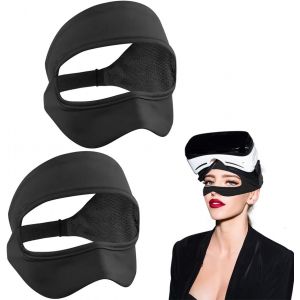 Masque Pour Oculus Quest 2, Vr Face Cover Avec Sangle Élastique, Bande Anti-Transpiration Athlétique Pour Ps Vr2/Meta Quest Pro/Meta Quest 2/Htc Vive - Noir[Z163] - Neuf