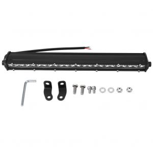 Barre de projecteurs LED mince a une rangee de 14 pouces 36 W, lampe de travail a LED DC 9-30 V ovale - Neuf