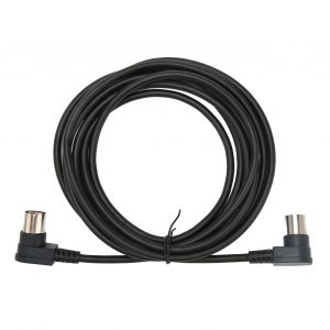 Cable DIN 5 broches coude a 90 degres, cable audio MIDI male vers male coude a 90 degres pour camera de surveillance TV 3 m - Neuf