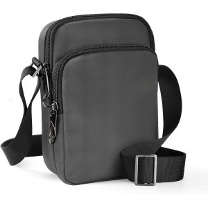 Sac Bandouli&egrave;re Hommes-Petit Sacoche Bandouli&egrave;re avec Rei&szlig;verschluss Lock & RFID-Blockierung,Shoulder Bag &Eacute;tanch pour Usage Quotidien Voyage Randonn&eacute;e et Sports - Neuf