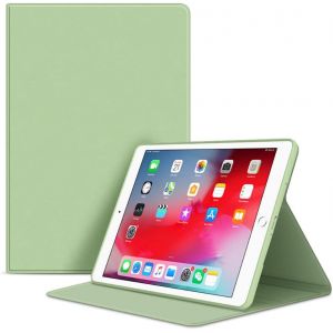 LORANKA-Coque pour iPad 9&egrave;me 10,2 2021/ 8&egrave;me 2020/2019 7&egrave;me G&eacute;n&eacute;ration, iPad Air 10.5 Pouces/Pro 10,5"" 2017 &Eacute;tui Flexible Cover Case (Veille/R&eacute;veil Automatique) Housse Arri&egrave;re TPU Souple, Vert Clair - Neuf