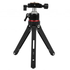 Buddiesman MT-02 Mini trepied portable en alliage d'aluminium pour appareil photo reflex avec rotule - Neuf