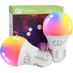 Ampoule Connectée Bluetooth Mesh Led E27 G150 18w 2880lm(Eq¿200w), Intelligente Dimmable Ampoule Multicouleurs Rgb + Blanc Chaud/Froid 2700k-6500k,Mode Musique¿Protégez Vos Yeux,Lot De 1 - Neuf