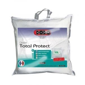 Dodo Lot De 2 Oreillers Total Protect 65x65 Cm Blanc - Neuf