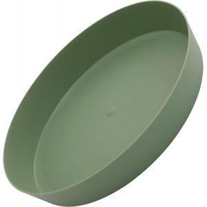 ERYI-- C73867 - Lot De 5 Soucoupes Dessous Plateaux Ø Intérieur 170 Mm Pour Pot De Fleurs - Couleur Vert Olive - En Plastique - Plantes Jardinier - Neuf