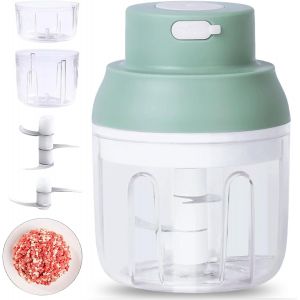 Chenquansarl-Coupe-Oignons Électrique 250 Ml - Hachoir À Oignons Multifonction - Hachoir À Ail - Hachoir À Oignons - Moulin À Légumes Électrique Pour Oignons, Ail, Légumes, Fruits - Neuf