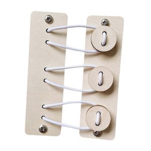 Planches sensorielles en bois pour enfants d'âge préscolaire, jeu d'apprentissage à la main, planches d'activités en bois, ensemble de jouets pour enfants-Boutonner - Neuf